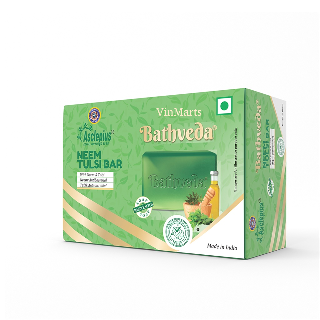 BATHVEDA NEEM TULSI BAR ( pack of 3) - 3x125g