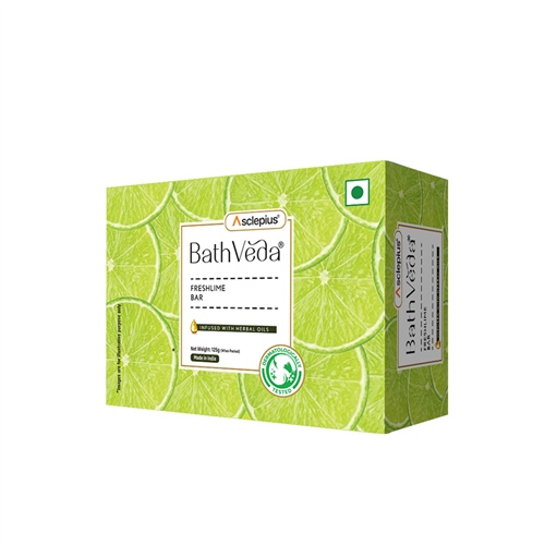 BATHVEDA FRESH LIME BAR ( pack of 3) - 3x125g