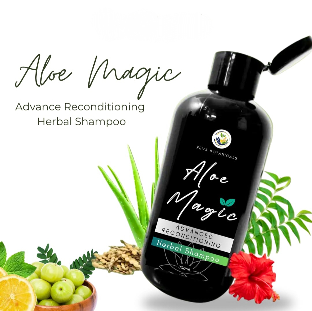 Aloe magic herbal reconditioning hair shampoo 