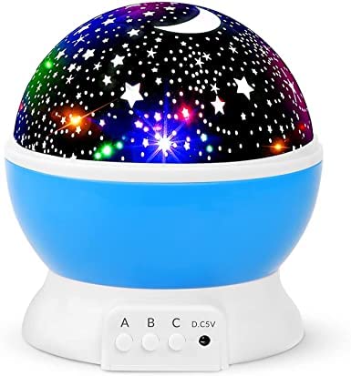 Vab Enterprizes Care & Beauty Star Master Dream Rotating Projection Lamp, Star Master Projector Lamp with USB Wire-KG-336