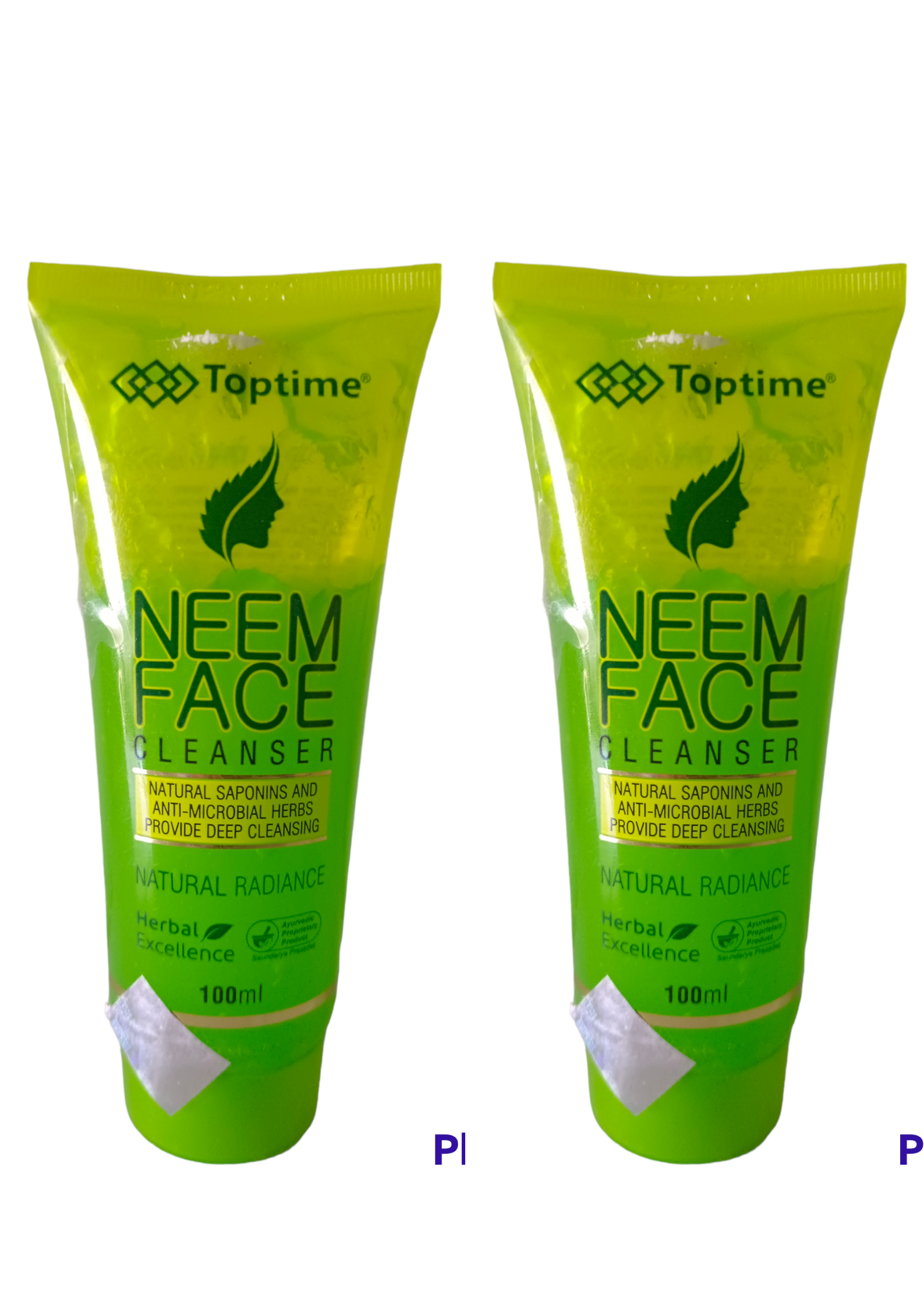 Toptime Neem Face Cleanser Natural Saponins and Anti-Microbial Herbs Provide Deep Cleansing For Natural Radiance 100ml