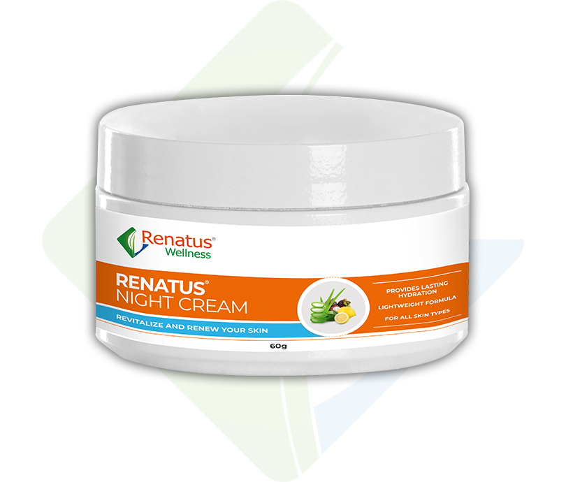 Renatus Wellness Night Cream Revitalize and Renew Your Skin, Provides Lasting Hydration Lightweight Formula for All Skin Types