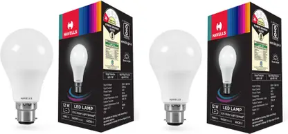 Havells 12W LED Lamp Cool Day Light, Bulb Holder Light, Sparkling Cool White Beam for Home, Offices & Shops (pack of 4)