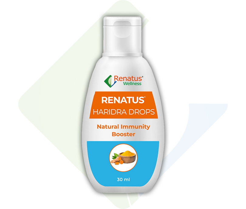 Renatus Haridra Drops Natural Immunity Booster, Supports Immune Function, Turmeric Supplement - Wellness Drops 30ml