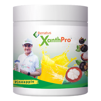 Renatus XanthPro Pineapple Flavor Nutritional Supplement Powder, Supports Overall Health and Wellness, Enriched with Mangosteen Extract.