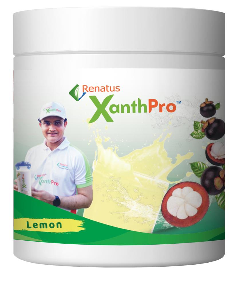Renatus XanthPro Lemon Flavored Nutritional Drink Mix for Immune Boost, Energy & Wellness with Mangosteen Extract (Approx. 500g)