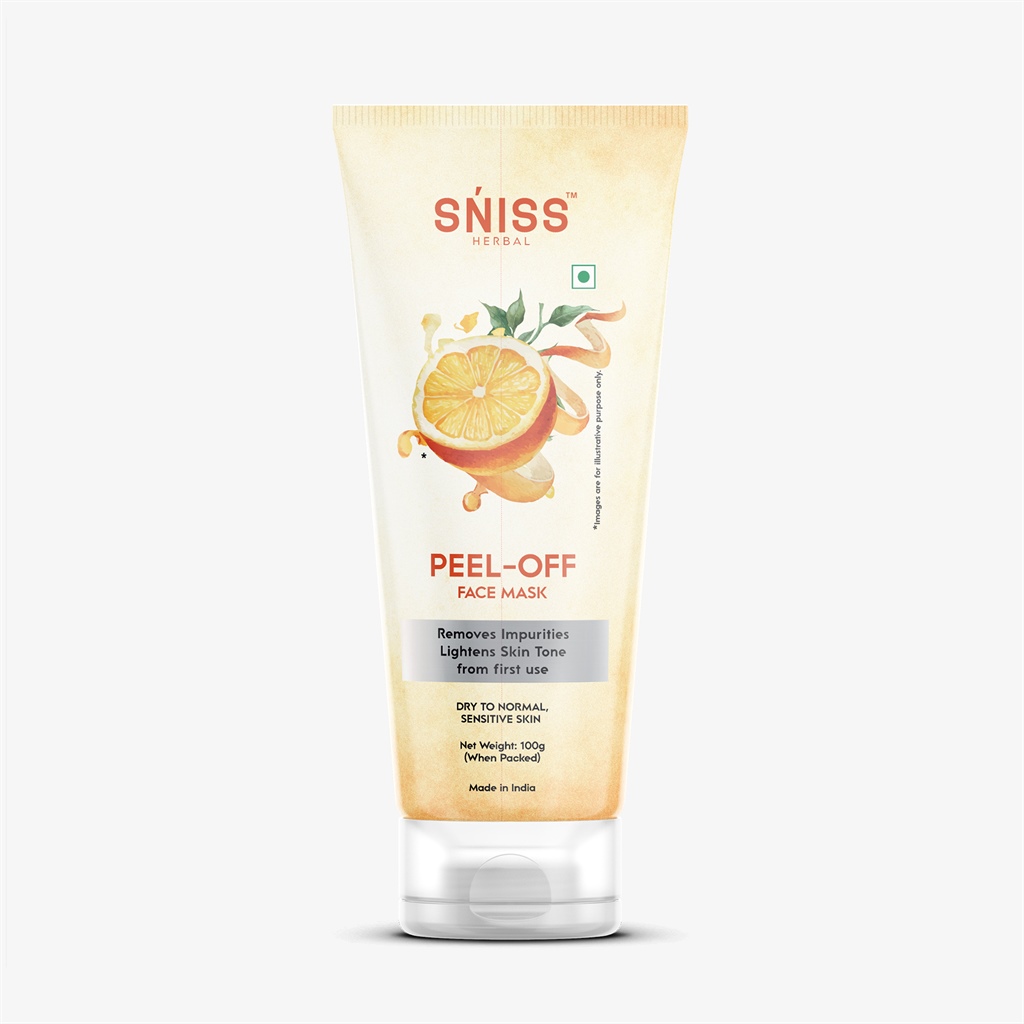 Sniss Herbal Peel Off Face Mask Removes Impurities, Lightens Skin Tone from first use,For Dry to Normal ,Sensitive Skin