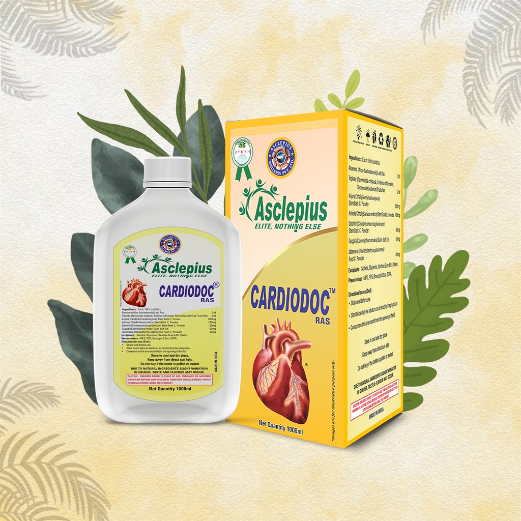 Asclepius Cardiodoc RAS -  Ayurvedic Support for Heart Health (1000ml)