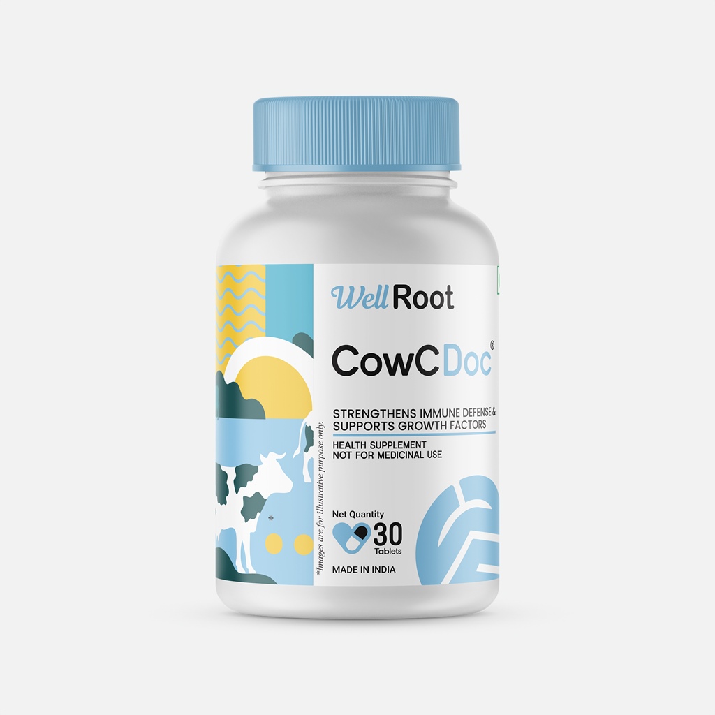 Well Root CowCDoc - Strengthens Immune Defense and Supports Growth Factors, Not For Medicinal Use, 30 Tablets