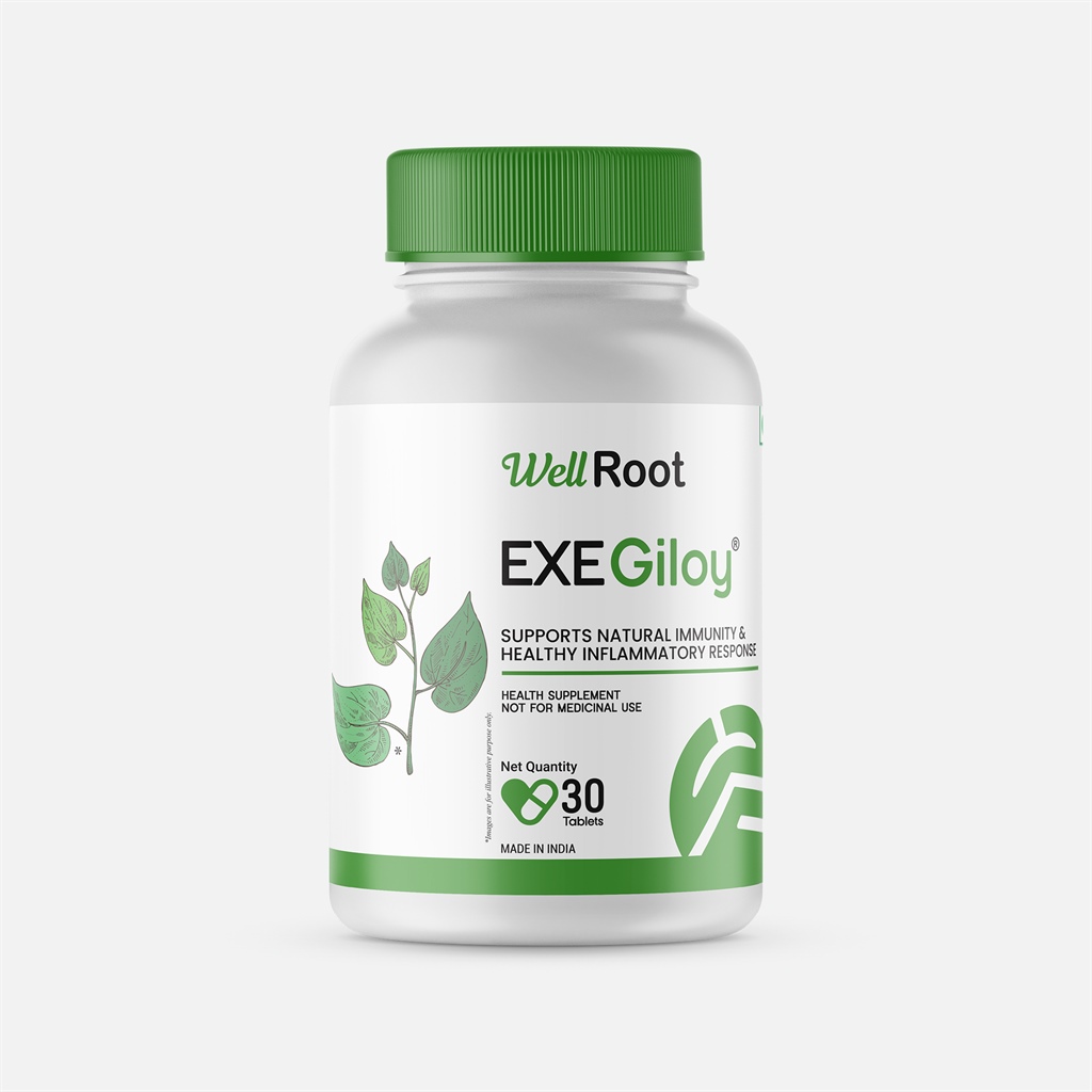 Well Root EXE Giloy Supports Natural Immunity & Healthy Inflammatory Response, Health Supplement Not For Medicinal Use