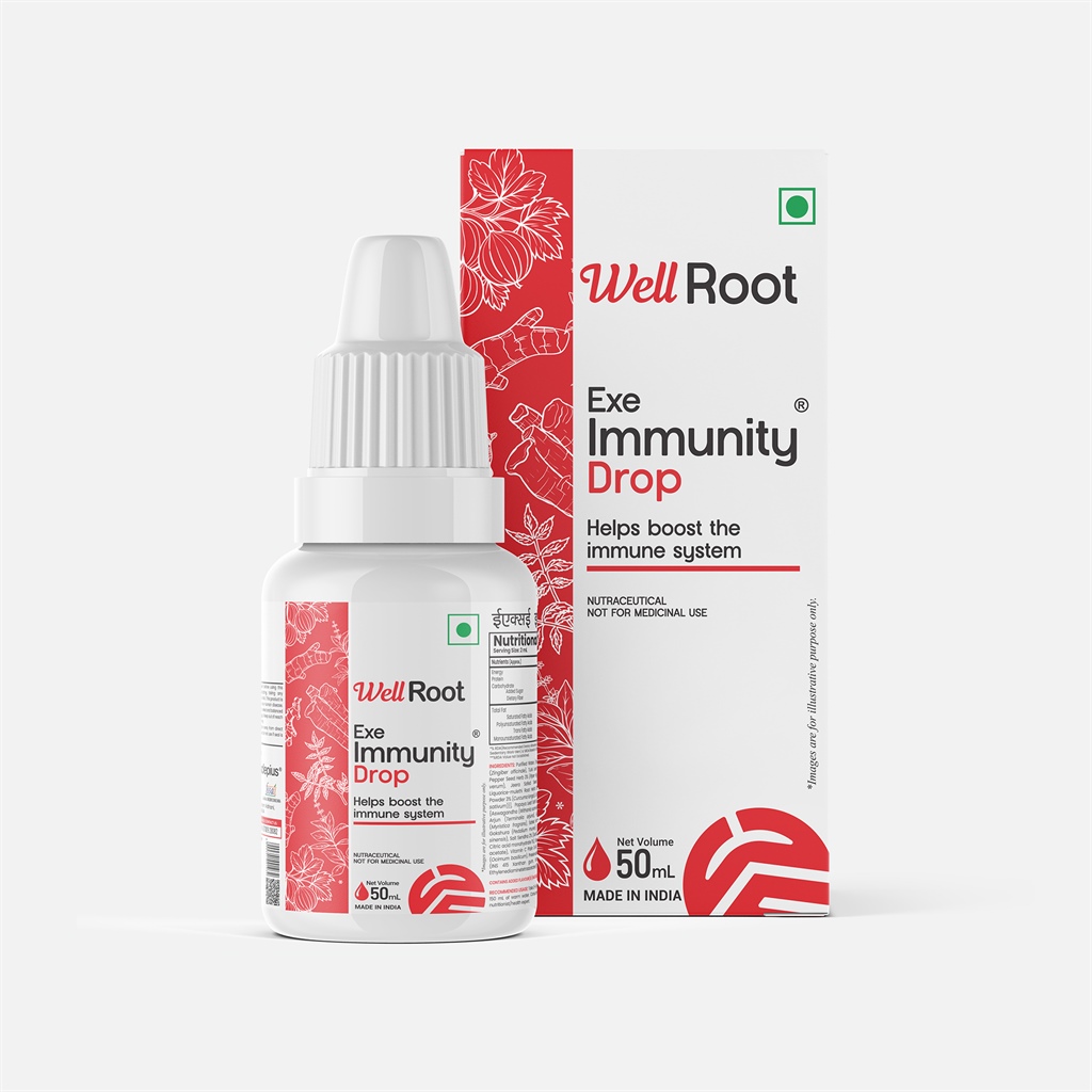 Well Root Exe Immunity Drop, Helps boost the immune system, Nutraceutical, Not for medicinal Use