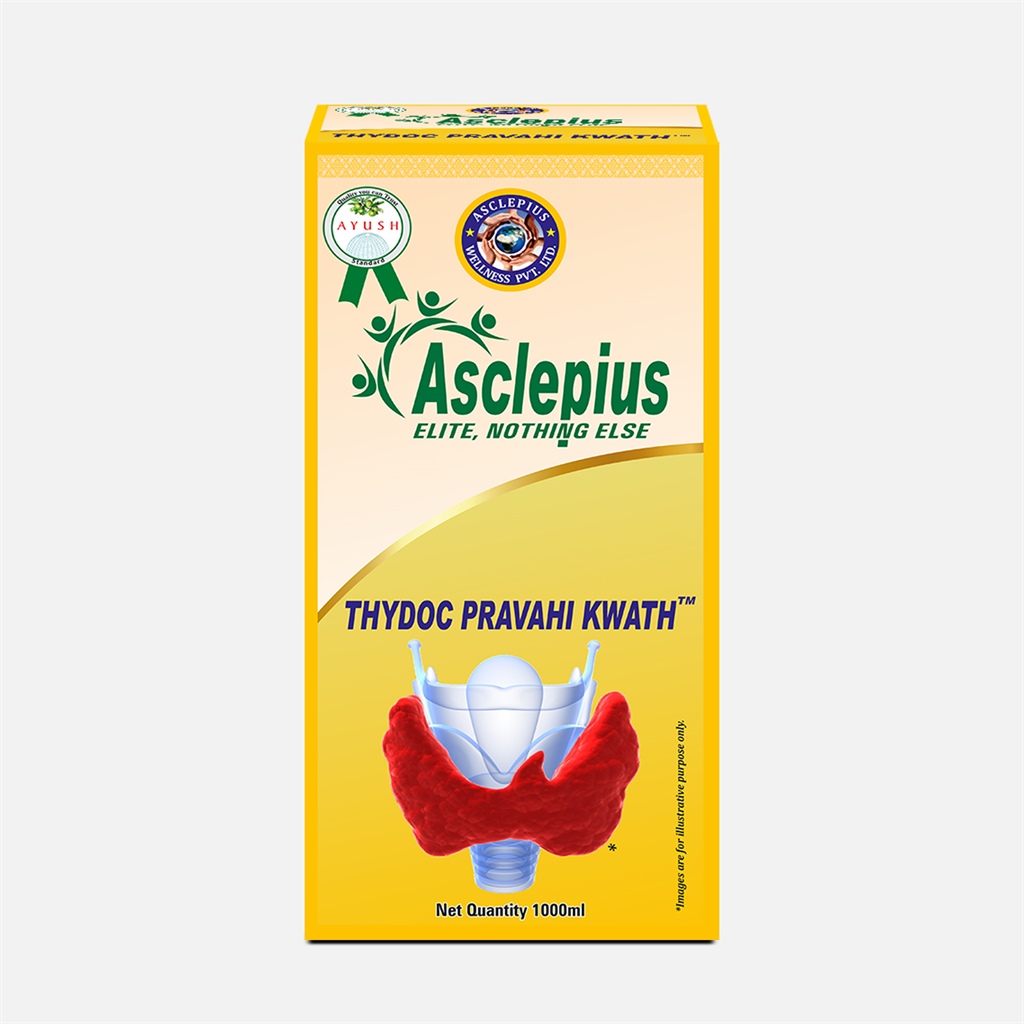 Asclepius Thydoc Pravahi Kwath TM | Ayurvedic Support for Thyroid Health | 1000ml | Promotes Well-being Naturally