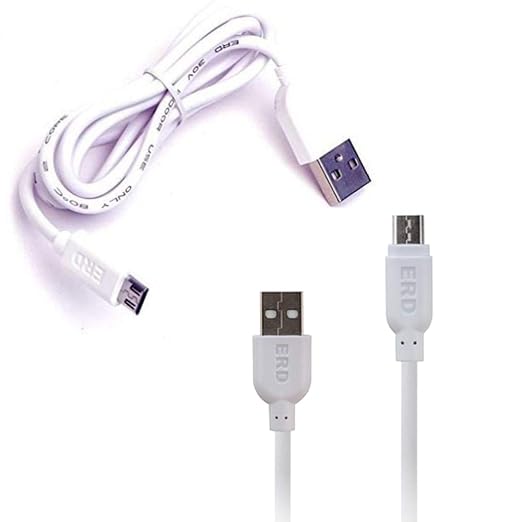 ERD Micro USB Data Cable 25W UC-252 (1m) WHITE Safe & Fast Charger Cable for Mobile Phones