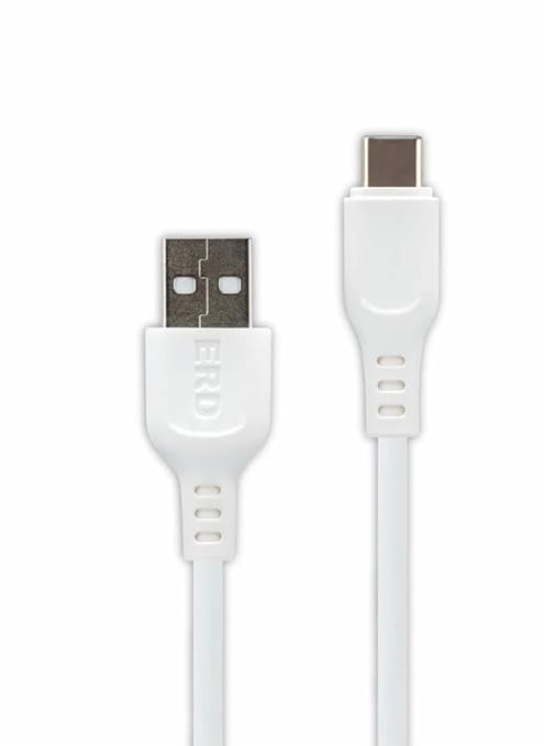 ERD USB-C Data Cable 35W UC-230 (1m) Safe & Fast Charging and Data Transfer Premium Quality Cable White