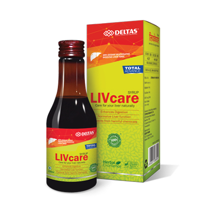 Deltas Livcare Syrup - Care for your liver naturally, Liver Tonic, 200ml