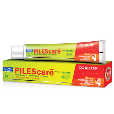TOTAL ADVANCE PILEScare CREAM Herbal Excellence Natural aid to repair anal mucosa. Soothing Repair Healing Wound healing reduces Inflammation.