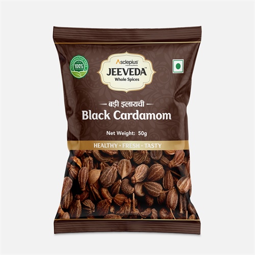 Asclepius Jeeveda Whole Spices Black Cardamom