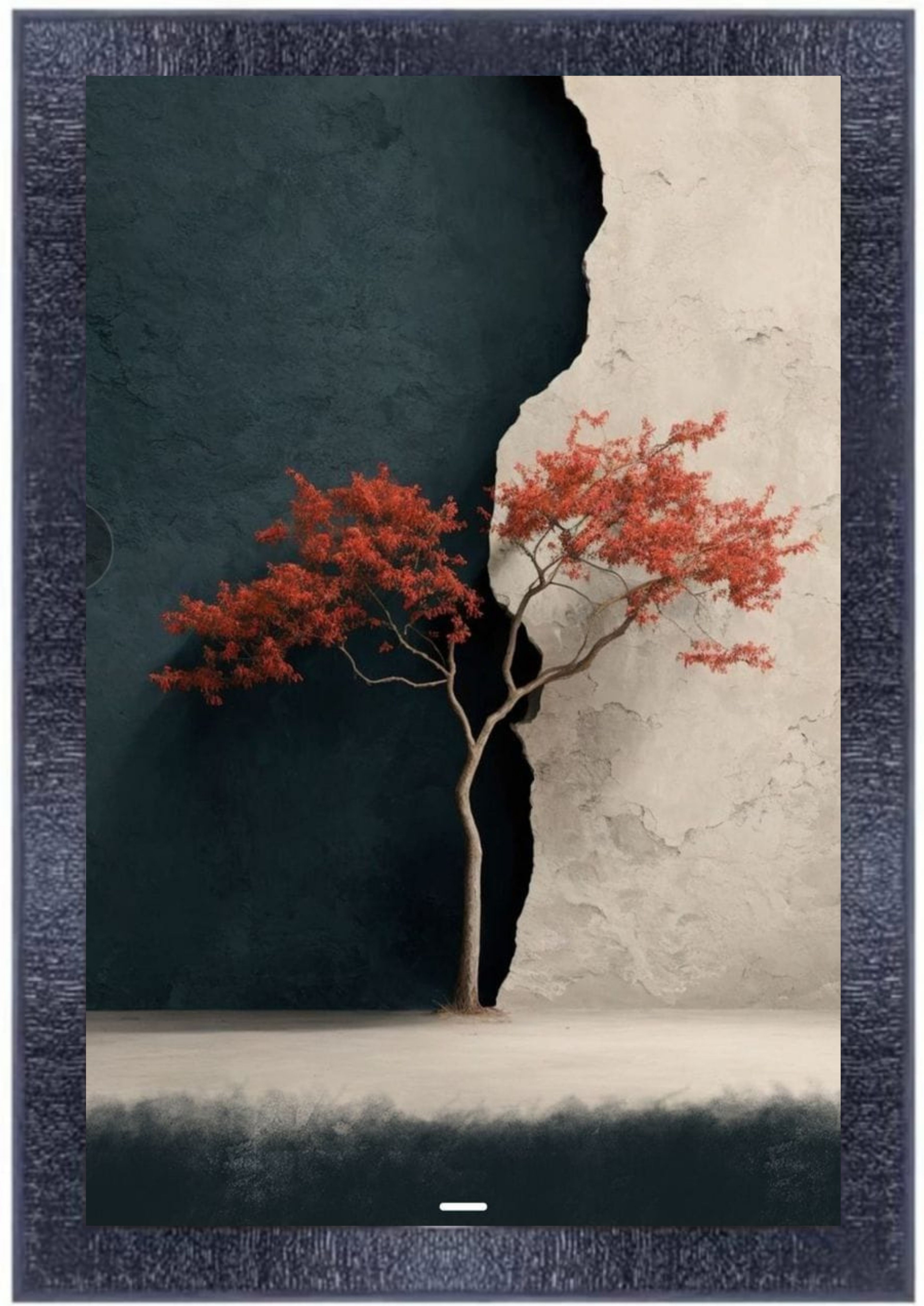 Generic Framed Tree Art Print Wall Decor, Nature Inspired Artwork, Modern Minimalist Design, Home & Office Decoration, Ready to Hang